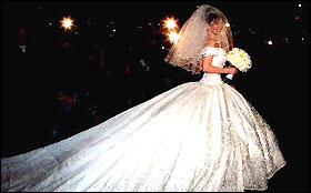 Thalia's wedding deals dress pictures