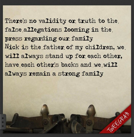 Mariah posts cryptic tweet of support for Nick | mcarchives.com