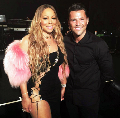 Mariah Carey spills out of zero underwear dress | mcarchives.com