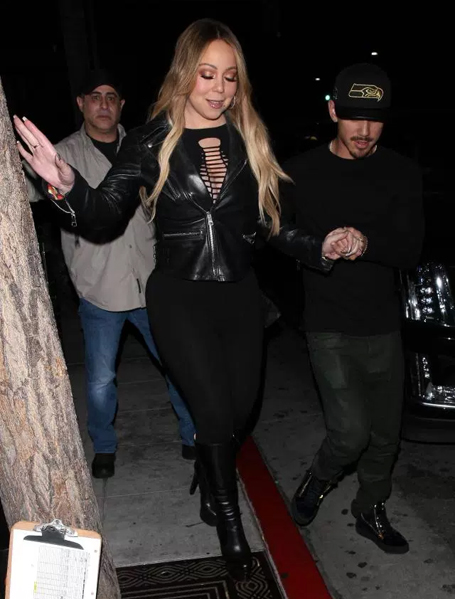 Mariah Carey on a date night with dancer Bryan Tanaka | mcarchives.com