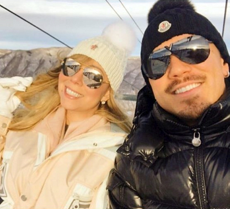 Mariah goes skiing in a $3900 Chanel Parka and Dior | mcarchives.com