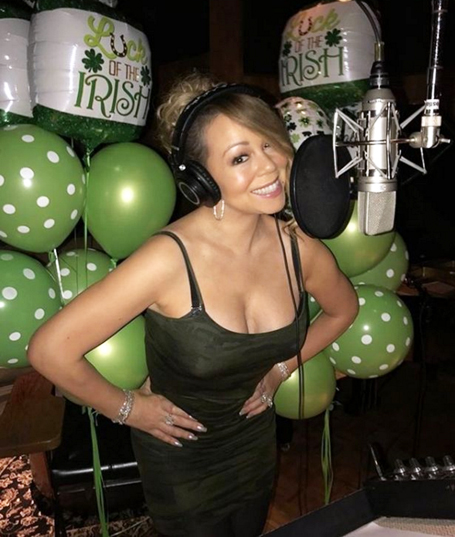 Mariah Carey wishes fans a happy St Patrick's Day | mcarchives.com