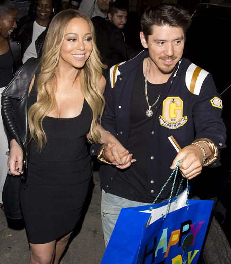 Mariah Carey all smiles as she steps out with boyfriend | mcarchives.com