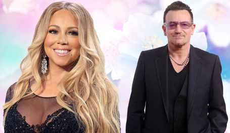You won't believe what Mariah did with Bono's flowers | mcarchives.com