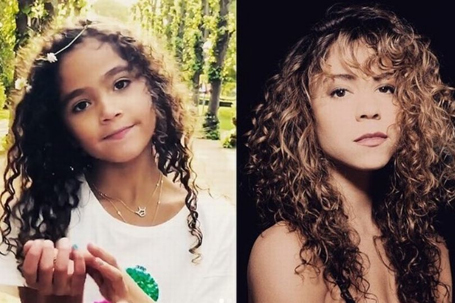Mariah gushes over her lookalike daughter Monroe | mcarchives.com