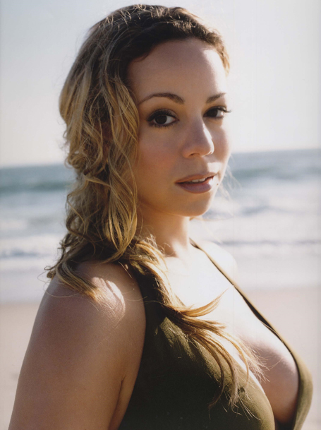 Mariah with cleavage-baring shot in revealing swimsuit  | mcarchives.com