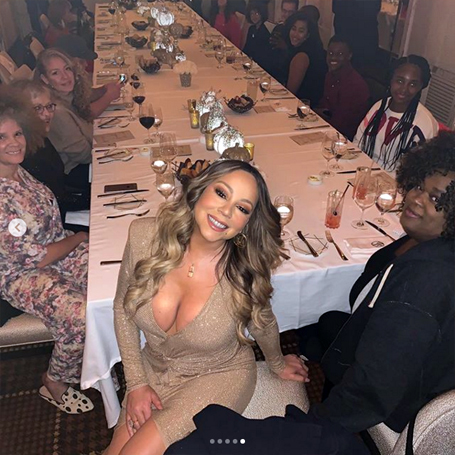 Mariah Carey celebrates Thanksgiving with Nick Cannon | mcarchives.com