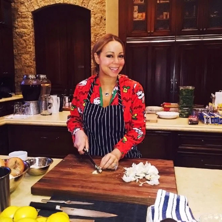 Mariah Carey cooks for three days straight | mcarchives.com Mariah Carey cooks for three days straight | mcarchives.com