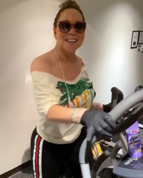 Mariah Carey is staying home and staying active  | mcarchives.com