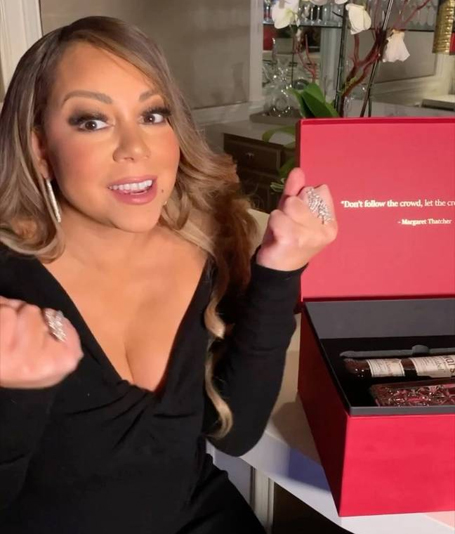 Mariah Carey freaked out about The Crown goodie box | mcarchives.com