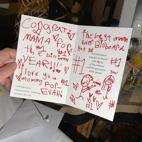 Mariah Carey's daughter sends her mom adorable card  | mcarchives.com