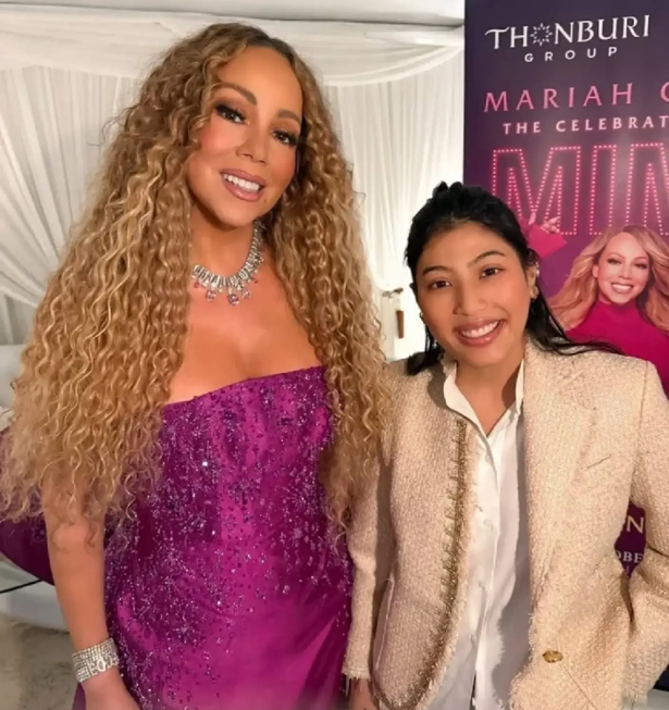 Princess Sirivannavari designs gown for Mariah Carey | mcarchives.com