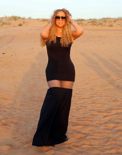 Mariah's see-through dress was just worn by another celebrity | mcarchives.com