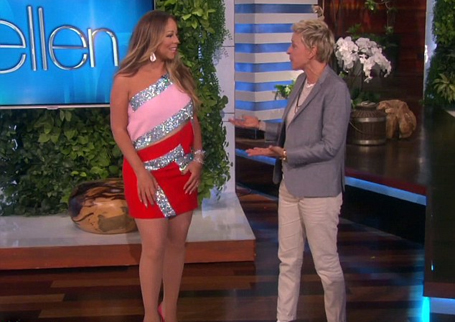 Mariah Carey appearing on The Ellen DeGeneres Show | mcarchives.com