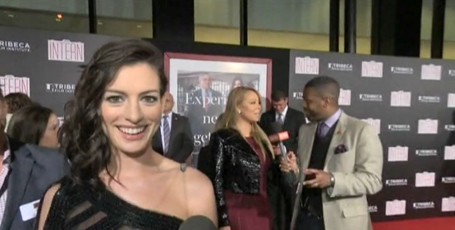 Anne Hathaway completely gushes over Mariah Carey | mcarchives.com