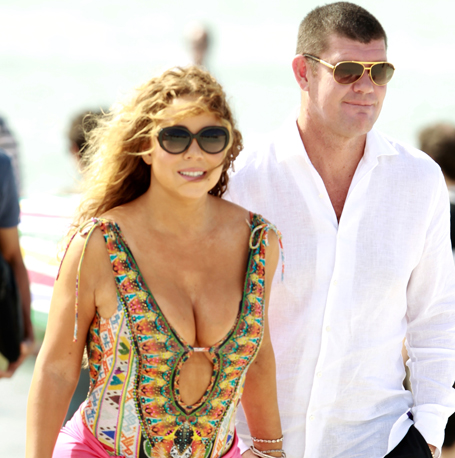 Mariah takes her boobs and billionaire beau to Spain | mcarchives.com