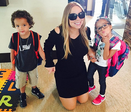 Mariah Carey takes twins to summer school in Las Vegas | mcarchives.com