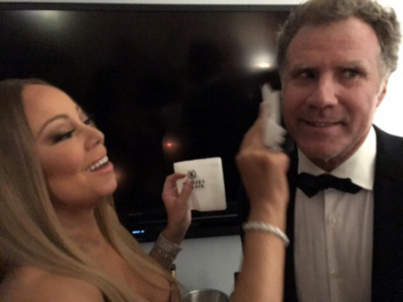 Mariah Carey gets visit from Will Ferrell | mcarchives.com