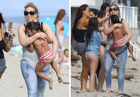 Beach day with the twins | mcarchives.com