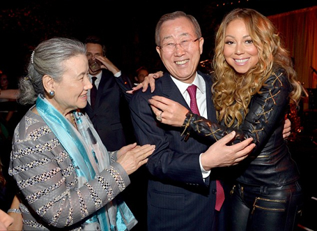 Mariah honouring United Nations Secretary General | mcarchives.com